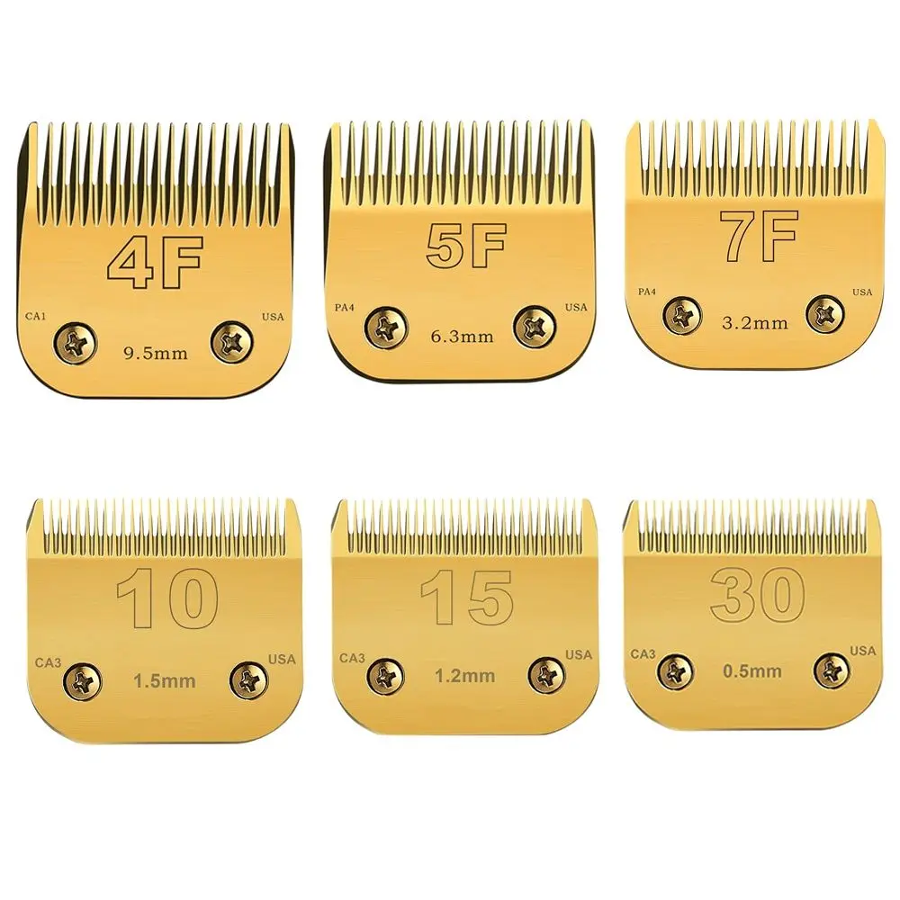 Detachable Pet Electric Shear Stainless Steel Blade 4F/5F/7F/10/15 Compatible Andis Oster A5 Wahl KM Series hair trimmer pet clipper dog hair trimmer pet hair trimmer dog clipper
