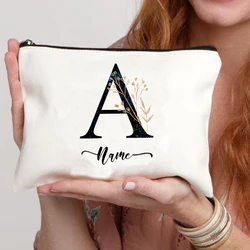 Custom Name Minimalist Makeup Bag - Personalized Gift (01)
