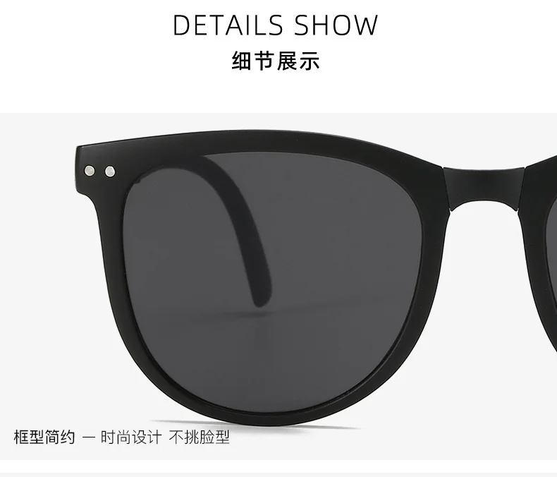 UV400 Anti-Ultraviolett-Sonnenschutz-Sonnenbrille für Herren, praktische Sonnenbrille mit ovalem Rahmen, faltbare Sonnenbrille, Damen-Polarisatoren – Detail 5
