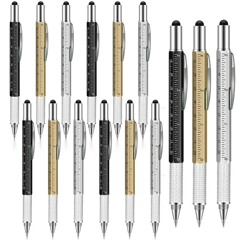 

120Pcs Multi Function Ballpoint Pen. Screwdriver, Tool, Caliper, Level, Scale, Ballpoint Pen, Capacitance