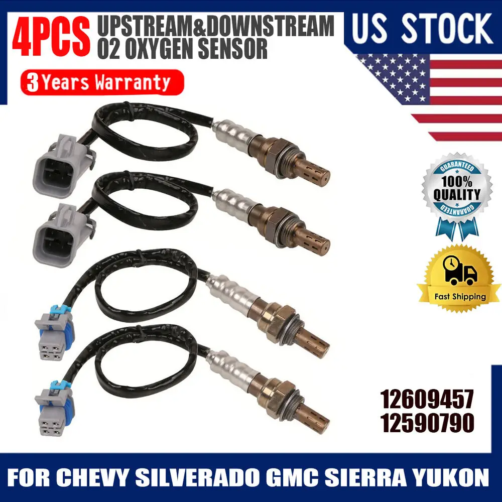 

4 шт., датчик кислорода O2 для Chevy Silverado GMC Sierra Yukon
