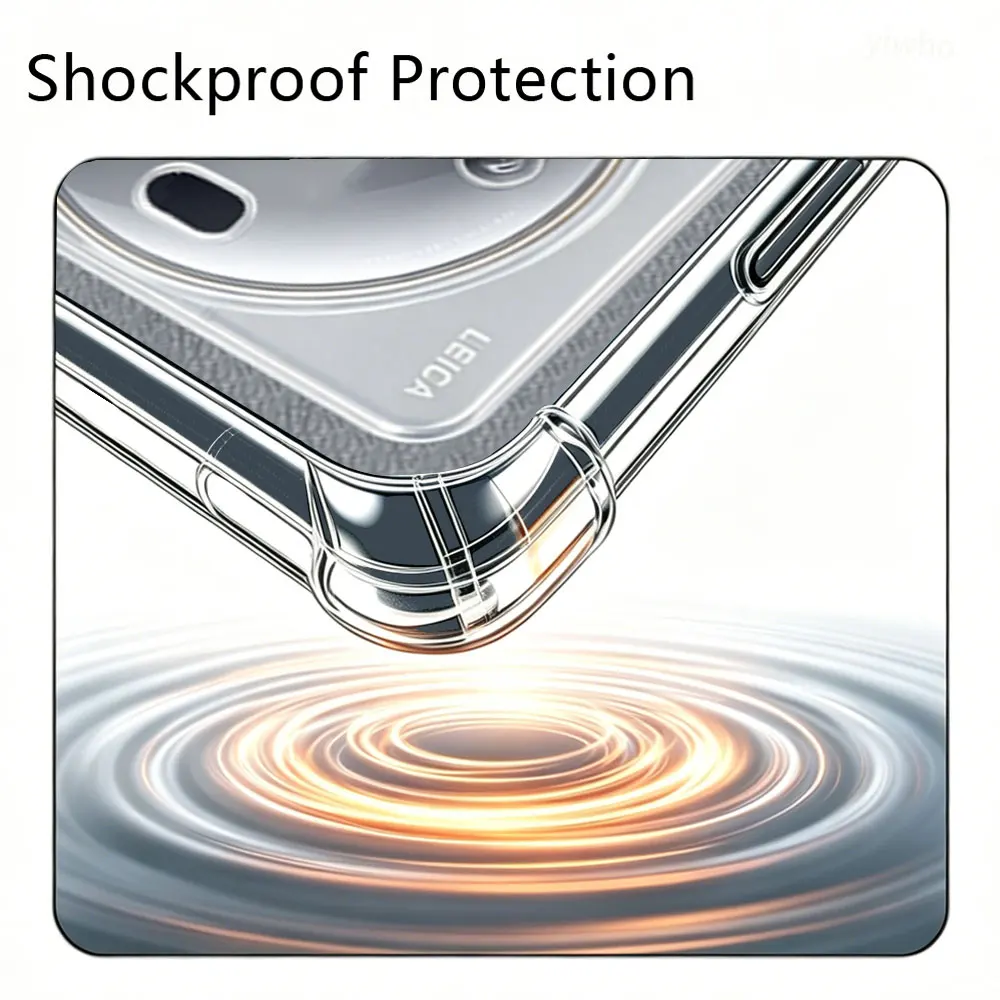 Crystal Clear Transparent Slim Soft Case with Corner Protection and Precise Cutouts