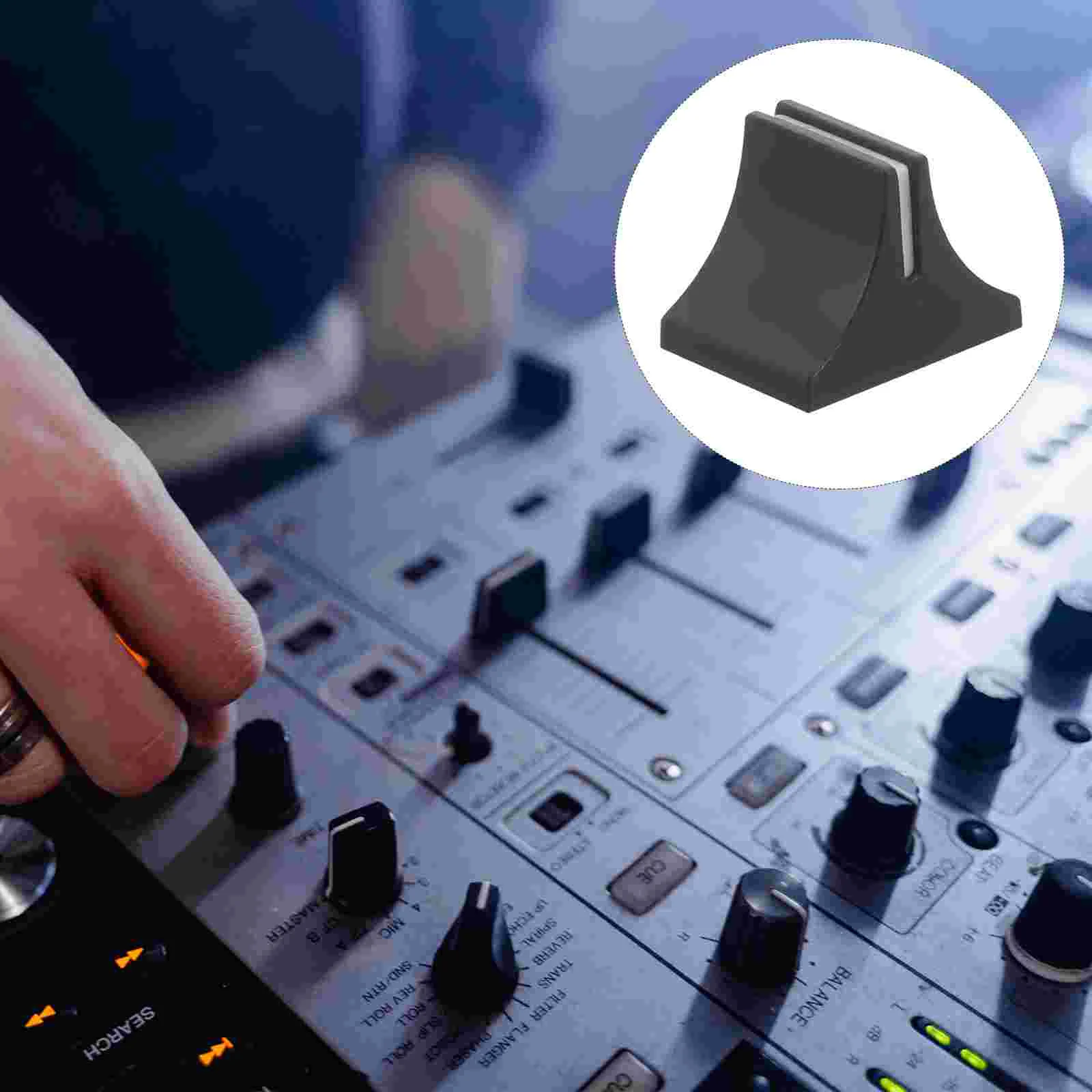 20 Pcs Mixer Push-pull Cap Slider Part Dj Fader Knobs Replacement Audio Caps Buttons pot mixer fader
