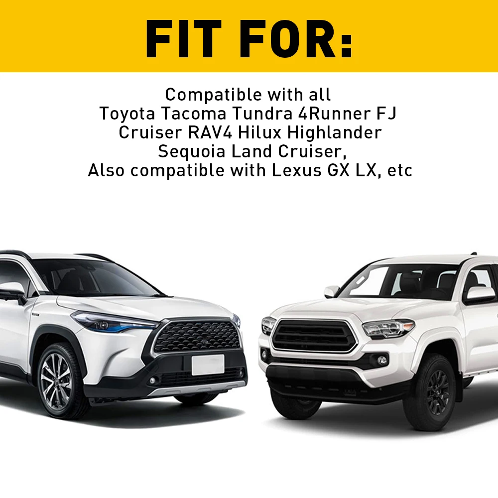 Grille Decor Badge 3-Color Emblem Fits For Toyota 4Runner Tacoma TRD Tundra