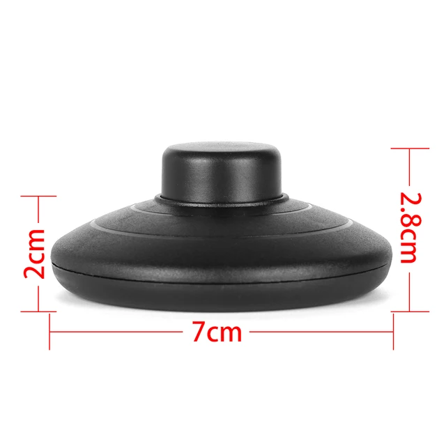 Interruttore A Pedale Rotondo 250V - 4 Pezzi Per Lampade Da Terra E Tavolo, Nero - Foto 11
