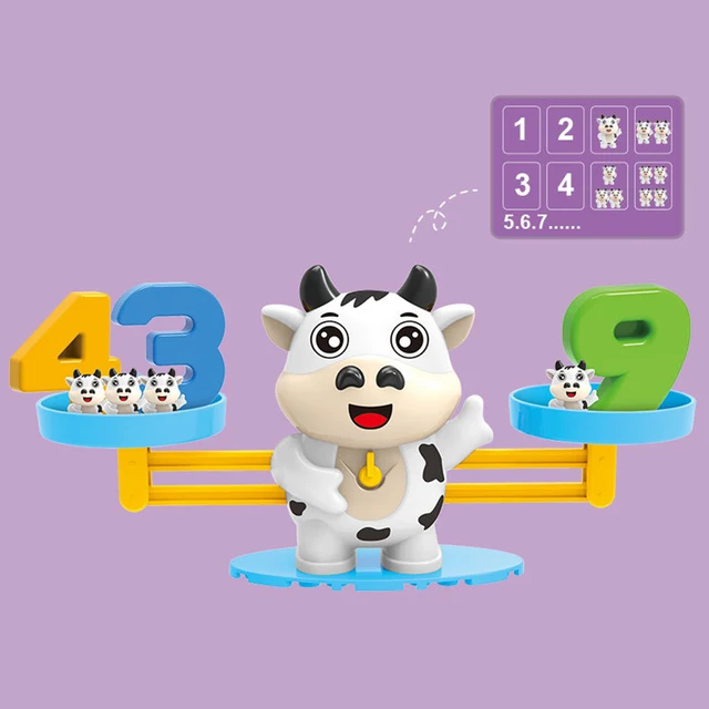 Montessori Math Toy Digital Monkey Balance Scale Educational Math Penguin Balancing Scale Number Board Game Kids Learning Toys 6