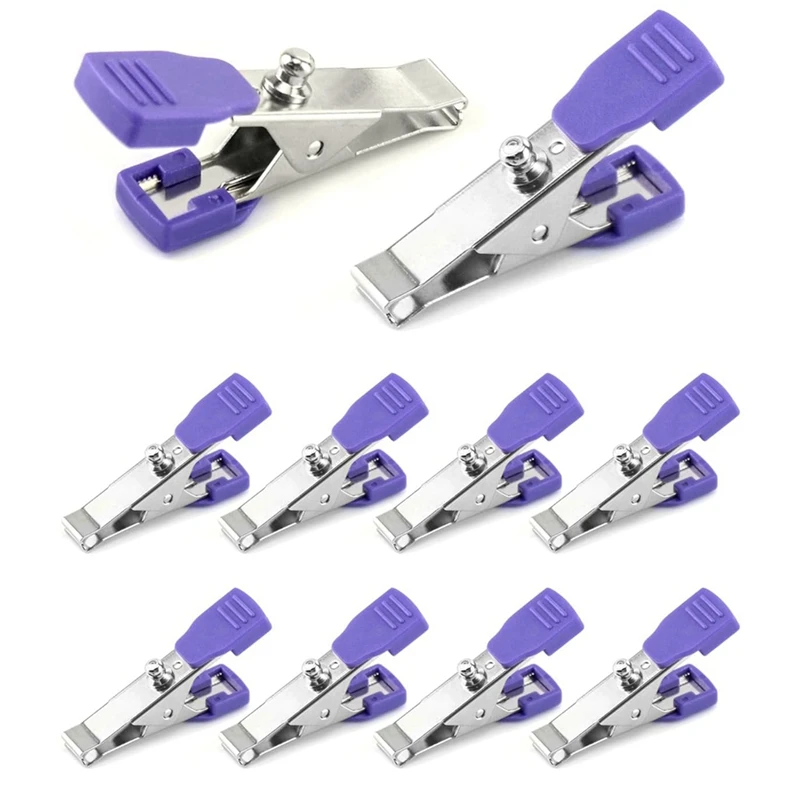 

Veterinary Electrode Clip, 10 Pack Universal Accurate EKG/ECG Limb Clip Multi-Function Clamp Adapters