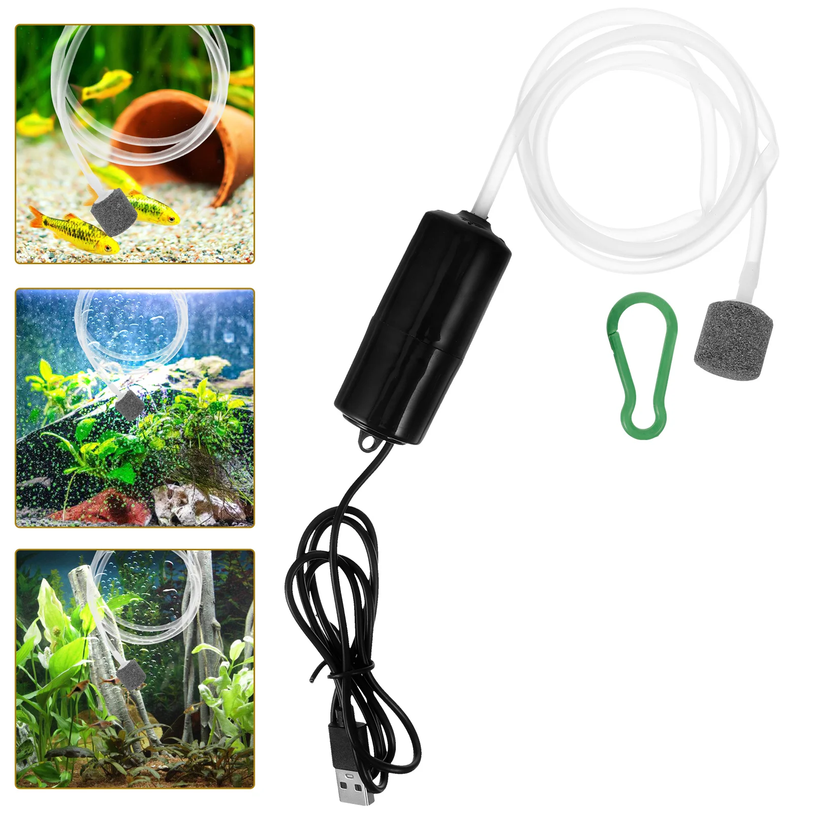 Aquarium Air Pump Fish Tank Oxygen Pump Oxygen Pump USB Aerator Bubbler For Aquarium
