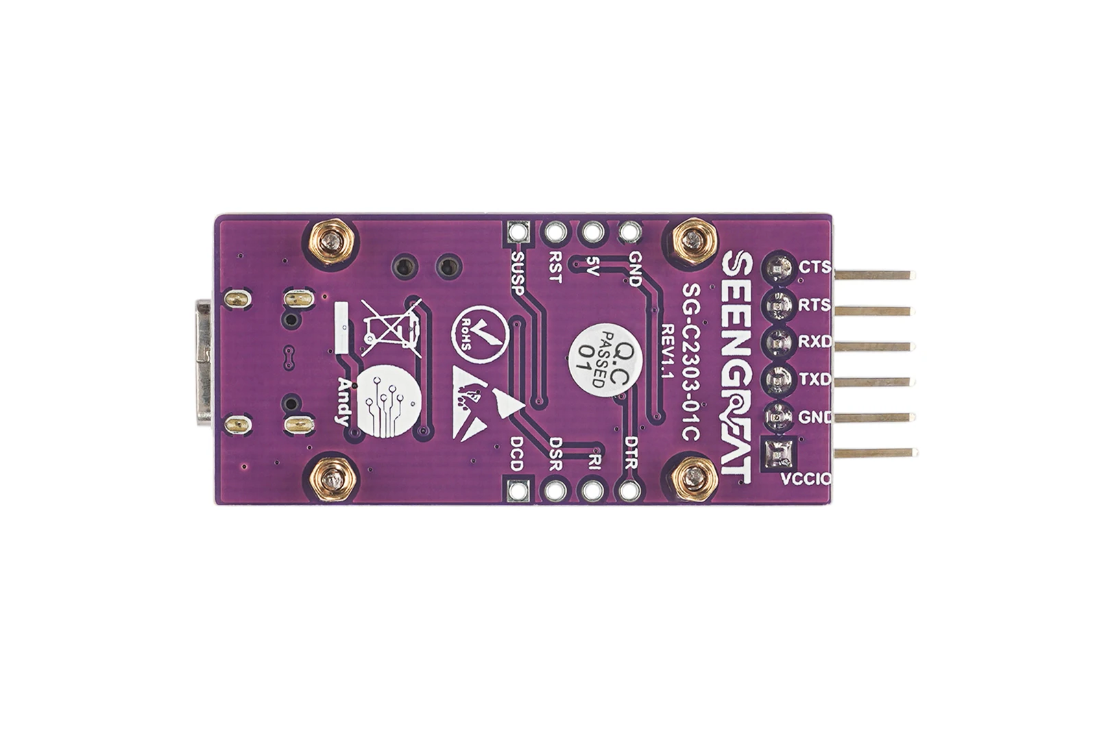 SeenGreat USB to UART TTL 긮 , USB C  ȯ,   5  , PL2303