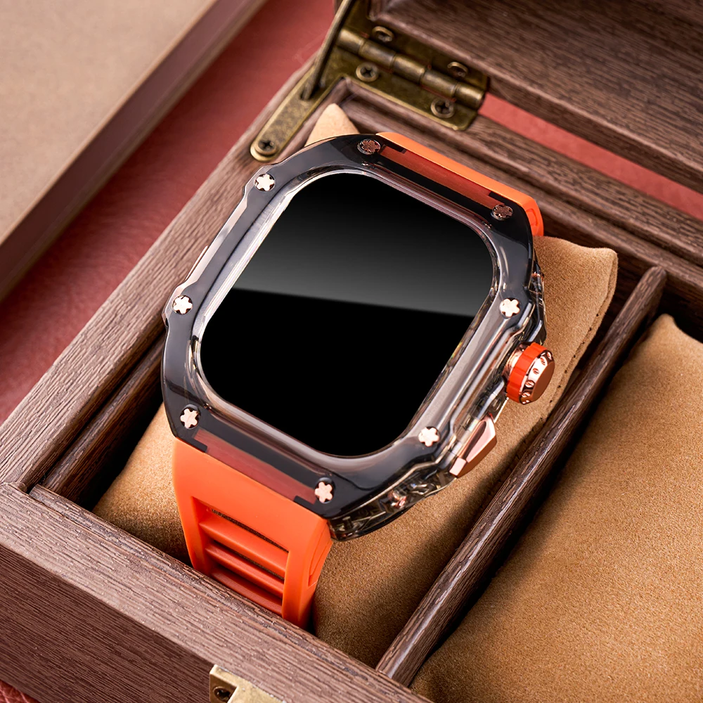 Soft Strap Cover For Apple Watch Ultra Band 1 2 3 49MM Case For iwatch Ultra 3 Cases Watchband Silicone Sports bracelets correa