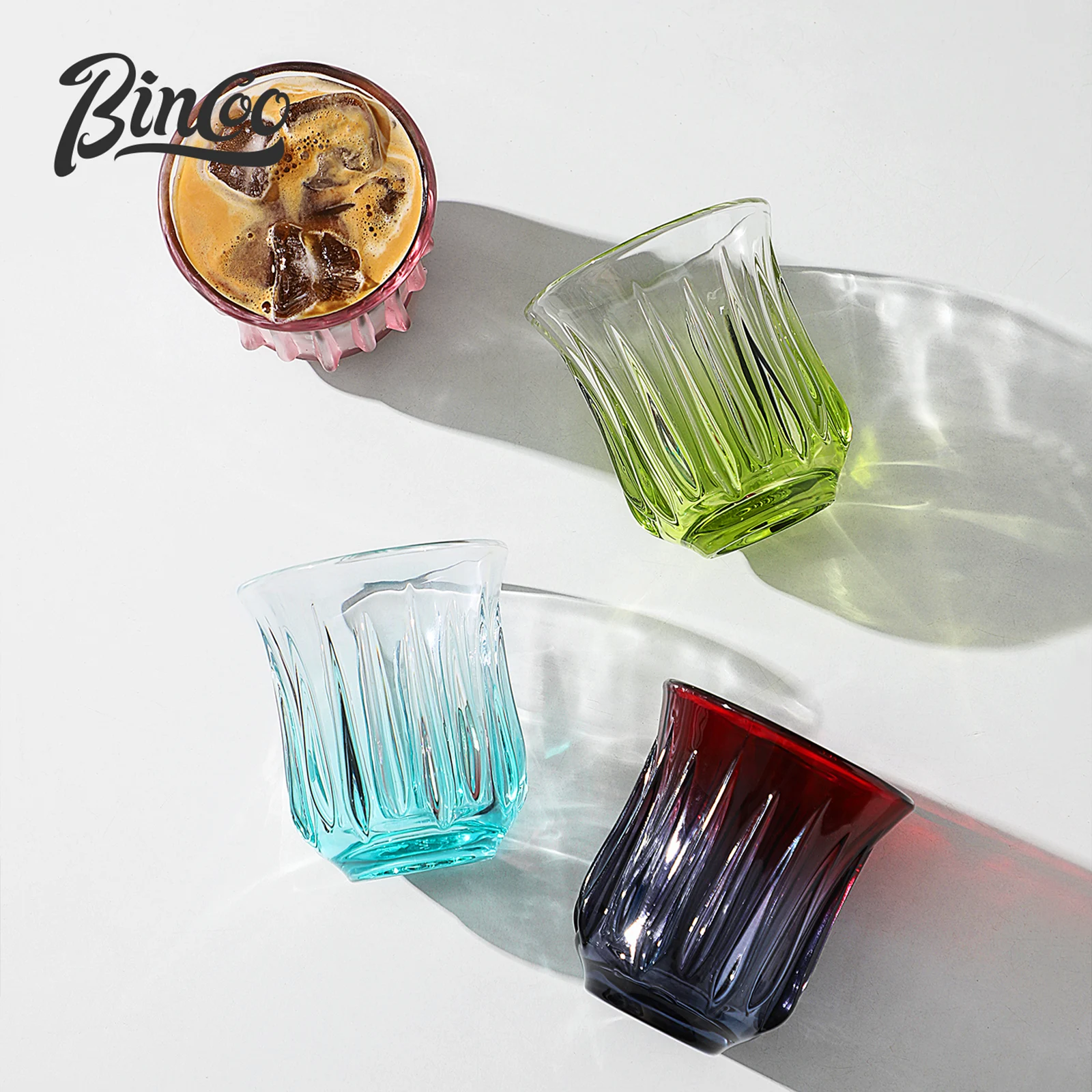 طقم فناجين قهوة زجاج فاخرمن بينكو