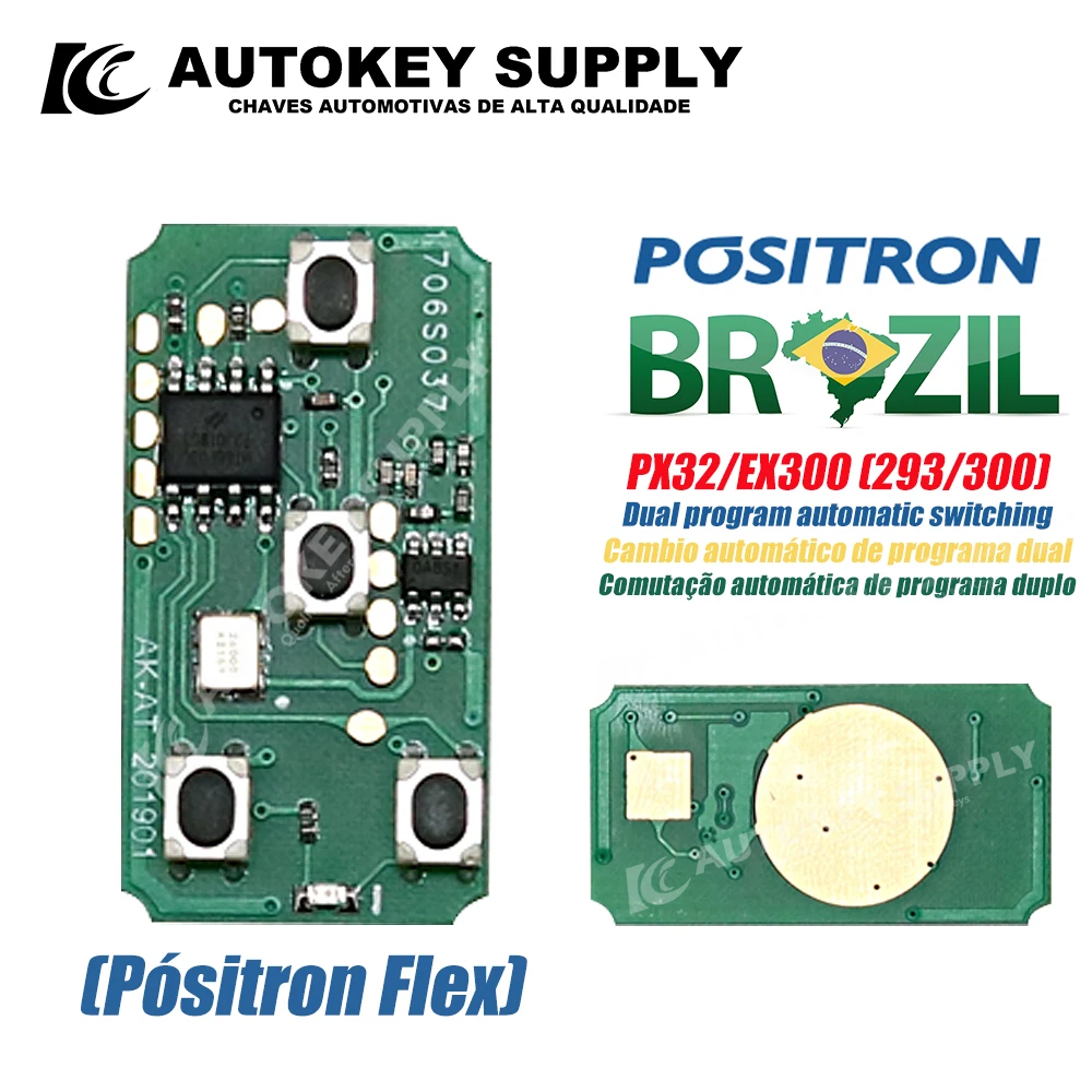 For Brazil Positron Flex PX80 Complete Double Program 293 PX32 EX300 330 360 AKBPCP090 AKBPCP117AT AUTOKEYSUPPLY car remote key car key