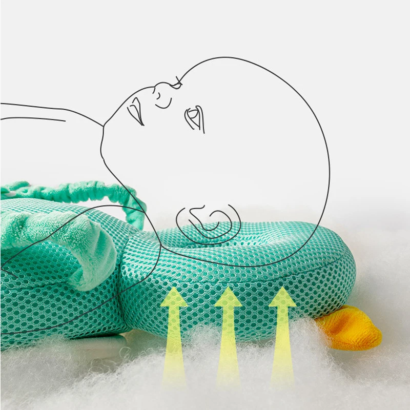 Newborn Headrest Security Pillows Backpack Toddler Baby Head Fall Protection Pad Cushion Cartoon Soft Security Pillows Backpack 2