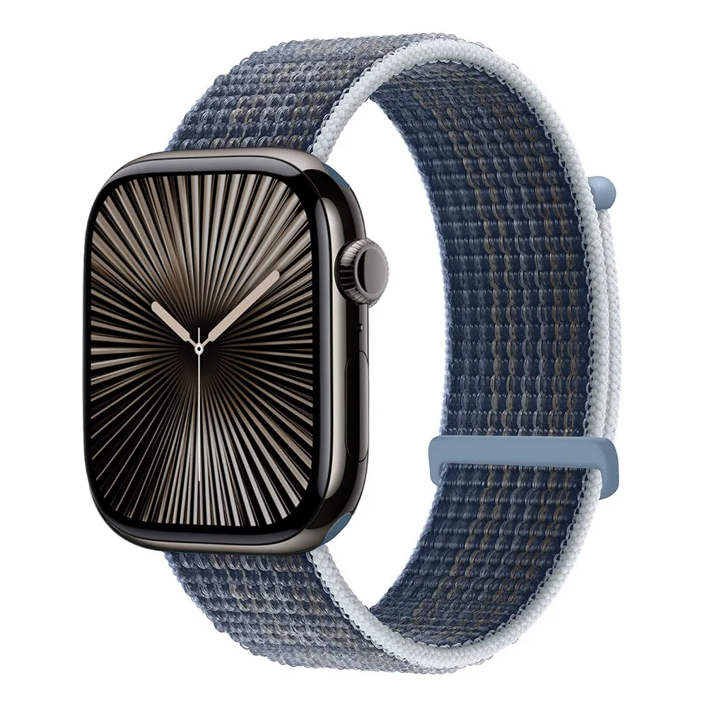 thumbnail image 1 of Correa de nailon para Apple Watch Ultra/2 10 9 8 7 6 5 4 3 SE/2 Pulsera deportiva Loop Iwatch 49mm 46mm 45mm 44mm 42mm 41mm 40mm Correa, 1 of 5