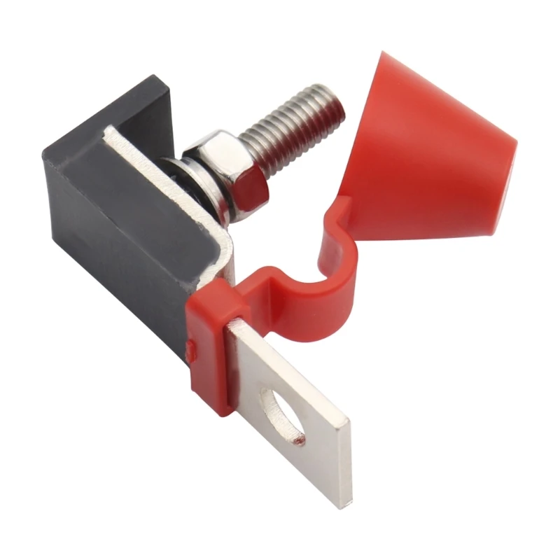 Marine Fuse Block MRBF Terminal Fuse Block 300A 58V-DC Max Single Stud 5/16" (M8) Compact Marine Battery Fuse D7YA