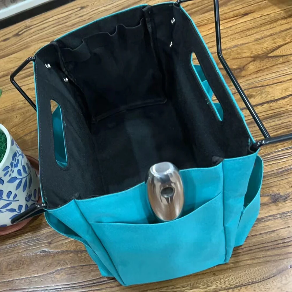 Teleskop leiter Werkzeug tasche Falt werkzeug beutel wasserdichter Oxford Stoff Werkzeug beutel mit Taschen für Tischler Klempner Elektriker – Detail 6