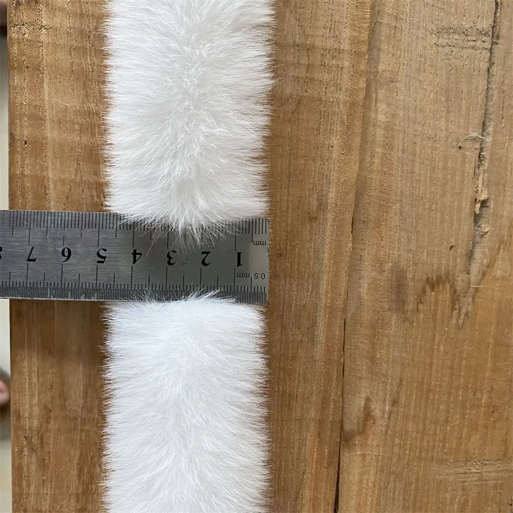 Fur Fabric 1M Faux Rabbit Fur Strips Tape Trimming DIY Craft Plush Fur Ribbon Sewing Apparel Costume Scarf Collar Accessories