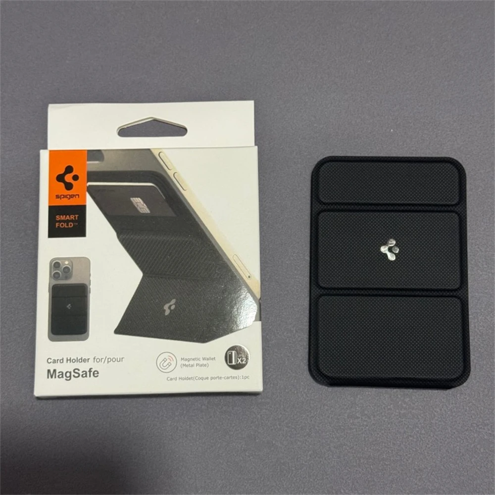 Original Spigen Leder-Faltmagnet-Matte-Wallet-Kartenhalter für MagSafe Kartenhalterung für iPhone 17 16 15 14 13 Pro Max Air – Detail 10