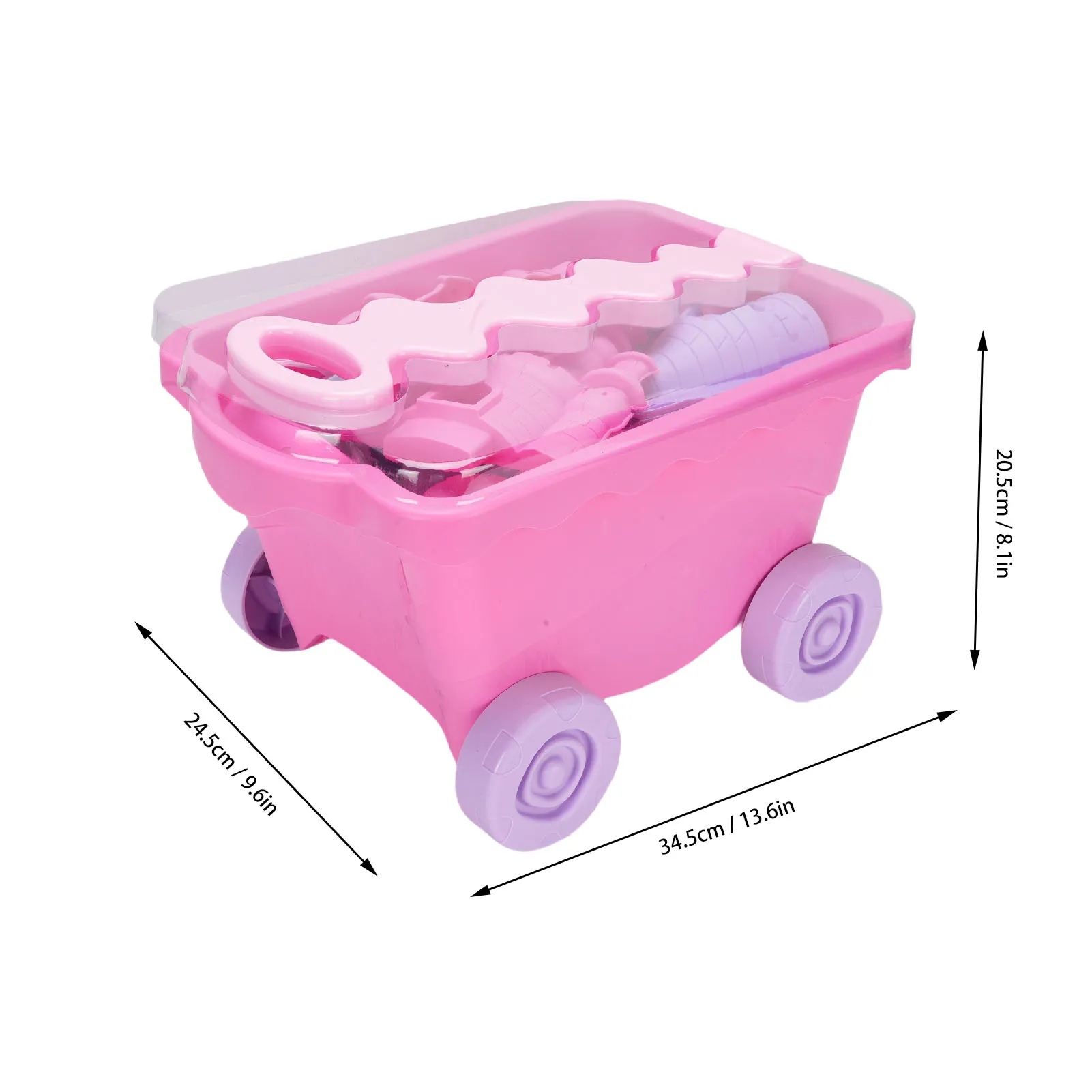Kinderburg-Spielset, Strandspielzeug für Kleinkinder, Eimer und Schaufeln, Sandspielzeug für Outdoor-Aktivitäten_voghion.com