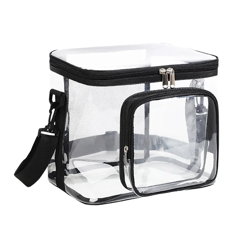 See-Through Lunch Bag Reusable Shoulder Bag for Work Office School Picnic