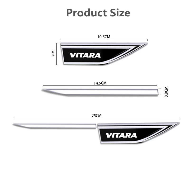 Stainless Steel Door Sill Protectors For Suzuki Vitara 2016-2023 - Front & Rear Scuff Plates 10 thumbnail image