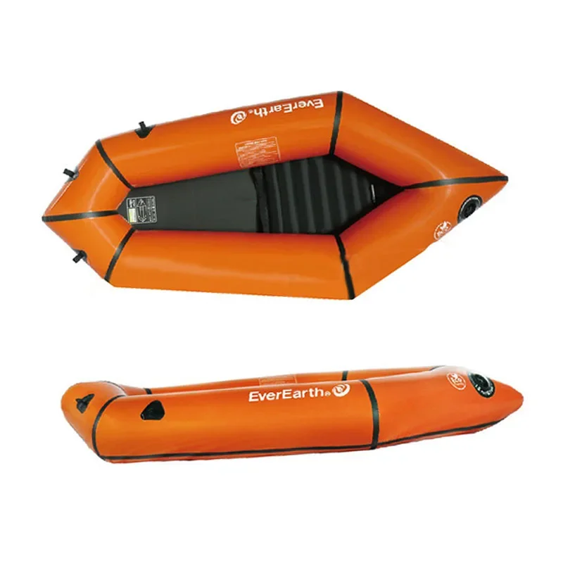 2 man ocean canoe/kayak kayak rowing boat self inflating life raft ponton boat new