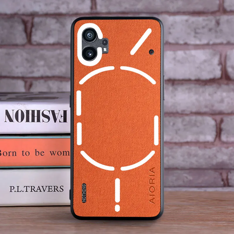 Luxury Textile Leather Soft TPU Phone Cover