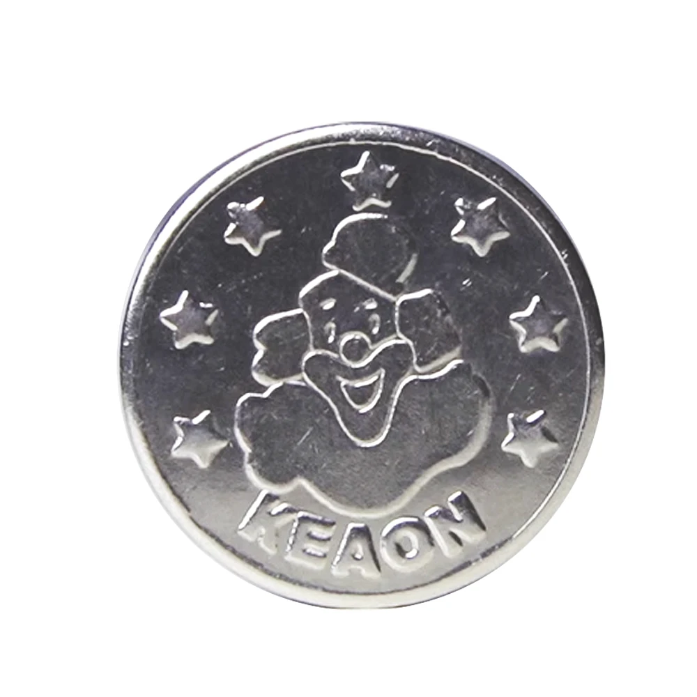 500pcs Stainless Steel 25mm x 1.8mm Tokens Design Logo