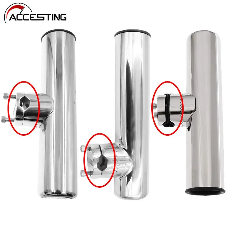 2/1pcs Stainless Steel Fishing Rod Holder Rack Support For Rail 19-25mm  Boat Seat Boat Accessories Marine Fishing Tools - AliExpress