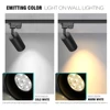 Set LED Track Light Downlight 5W 7W Adjustable Ceiling Spot Light Rail Lamp GU10 Bulb Replaceable Wall Clothes Store Lighting 2