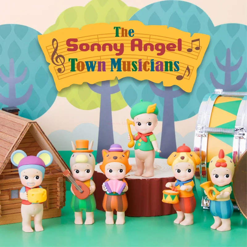 

Фантастические игрушки Sonny Angel The Town для музыкантов, угадай сумку, загадочная коробка, кукла, коробка сюрпризов, аниме, фигурка глухая коробка