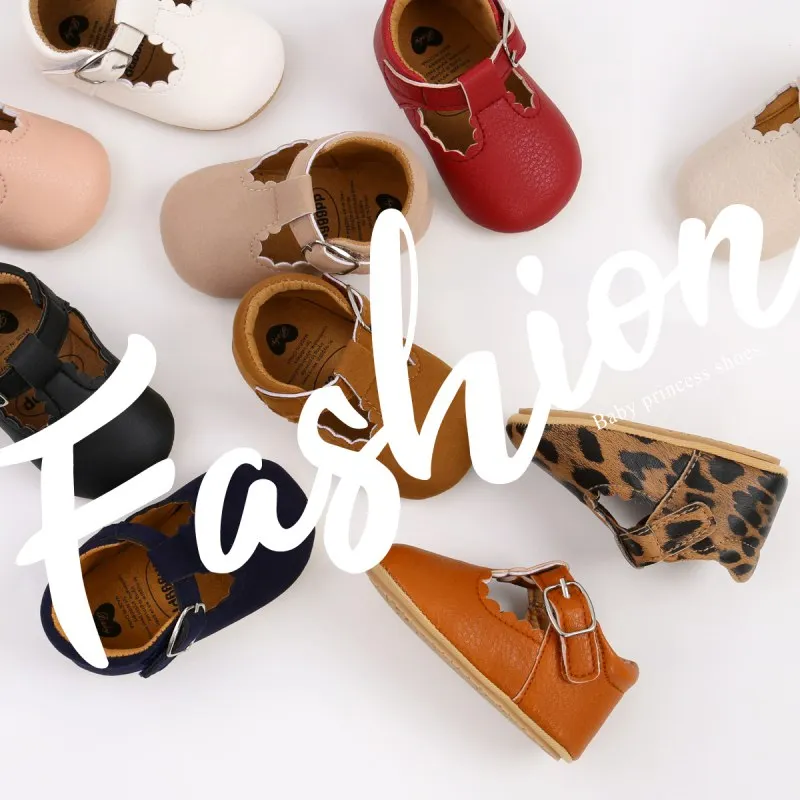 Baby Leather Shoes Spring Autumn Leopard Print First Walkers