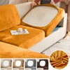 Elastic Velvet Sofa Seat Cushion Cover For Living Room Furniture Protector Removable L Shape Corner Armchair Sofa Covers 1