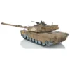 Refitted HengLong Factory 3918 M1A2 Abrams Metal Chassis Plastic Upper Hull RTR RC Tank 360 Turrent Rotating Smodking Effect TH 1