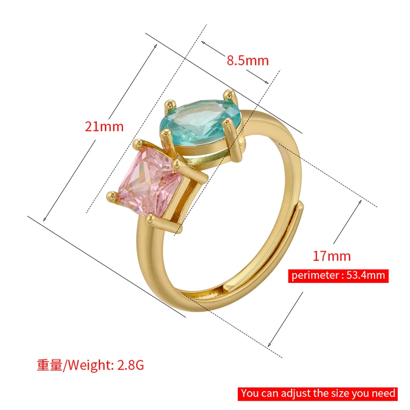 ZHUKOU luxury necklace for women Candy crystal chokers 425mm vintage Man necklace Jewelry Christmas gifts wholesale VL232 4