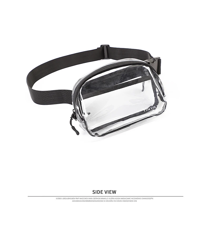 TINYAT Klar Taille Tasche Frauen Geldbörse Große Telefon Fanny Pack Sport Reise Damen Gürtel Tasche Pouch Transparente PVC Banana Bum tasche – Detail 15