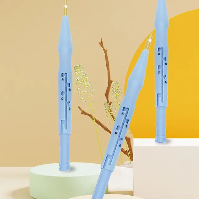 Embroidery Kit Punch Needle Stitching Tool Magic Embroidery Needle Pen Weaving Tool Knitting Sewing Tools for DIY Random Color 2