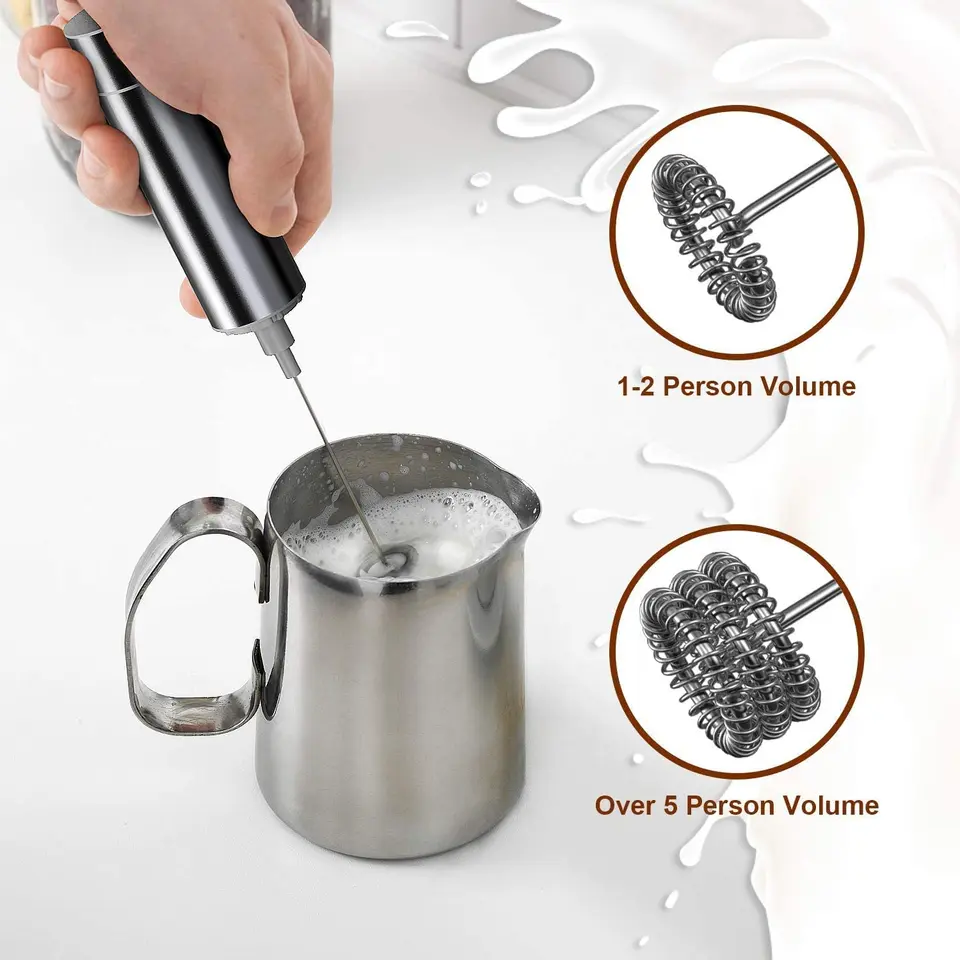 Set Montalatte Elettrico 3 In 1 BALASHOV - Frusta E Schiumatore A Batteria