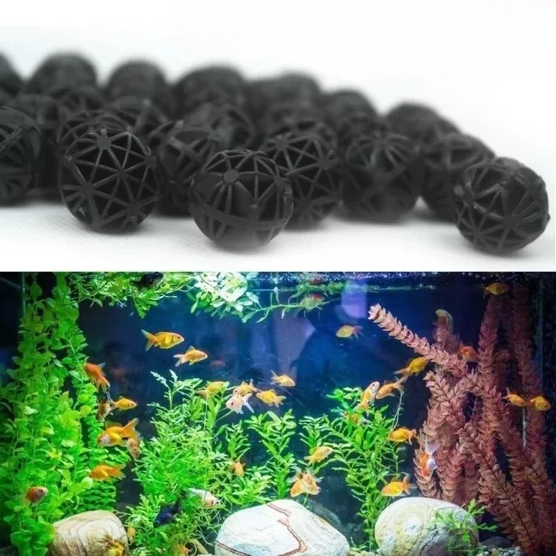 Useful 10/20Pcs Home Aquarium Pond Bio Balls Clear Water Biological Balls 16mm Fish Tank Filter Media Marine Sum Water Treatment