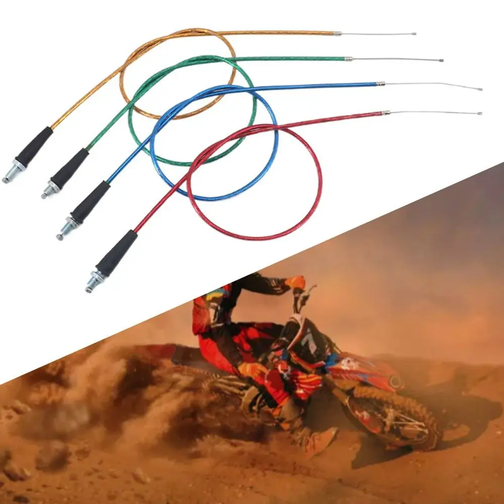 Universal Motorcycle Throttle Cable Replacement Durable Colorful Throttle Wires Adjustable Dirt Bikes Throttle Motorbike