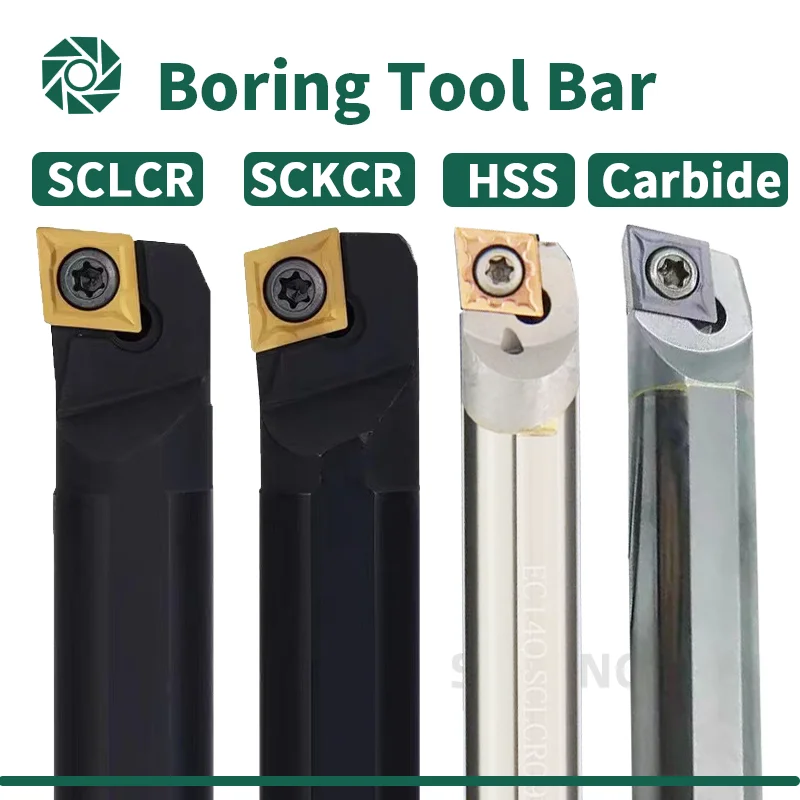 Sclcr sckcr Drehs ch raube Bohr stange s10k s12m 16q Innen drehung ccmt hss c08k Hartmetall legierter Stahl Werkzeug halter sczcr scwcr