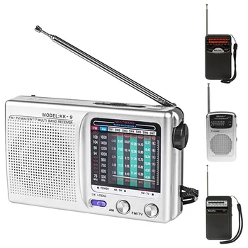 Portable Mini Radio Full Band FM/AM/SW Battery Operated Radio Player with Telescopic Antenna Emergency Radio Built-in Speaker 2
