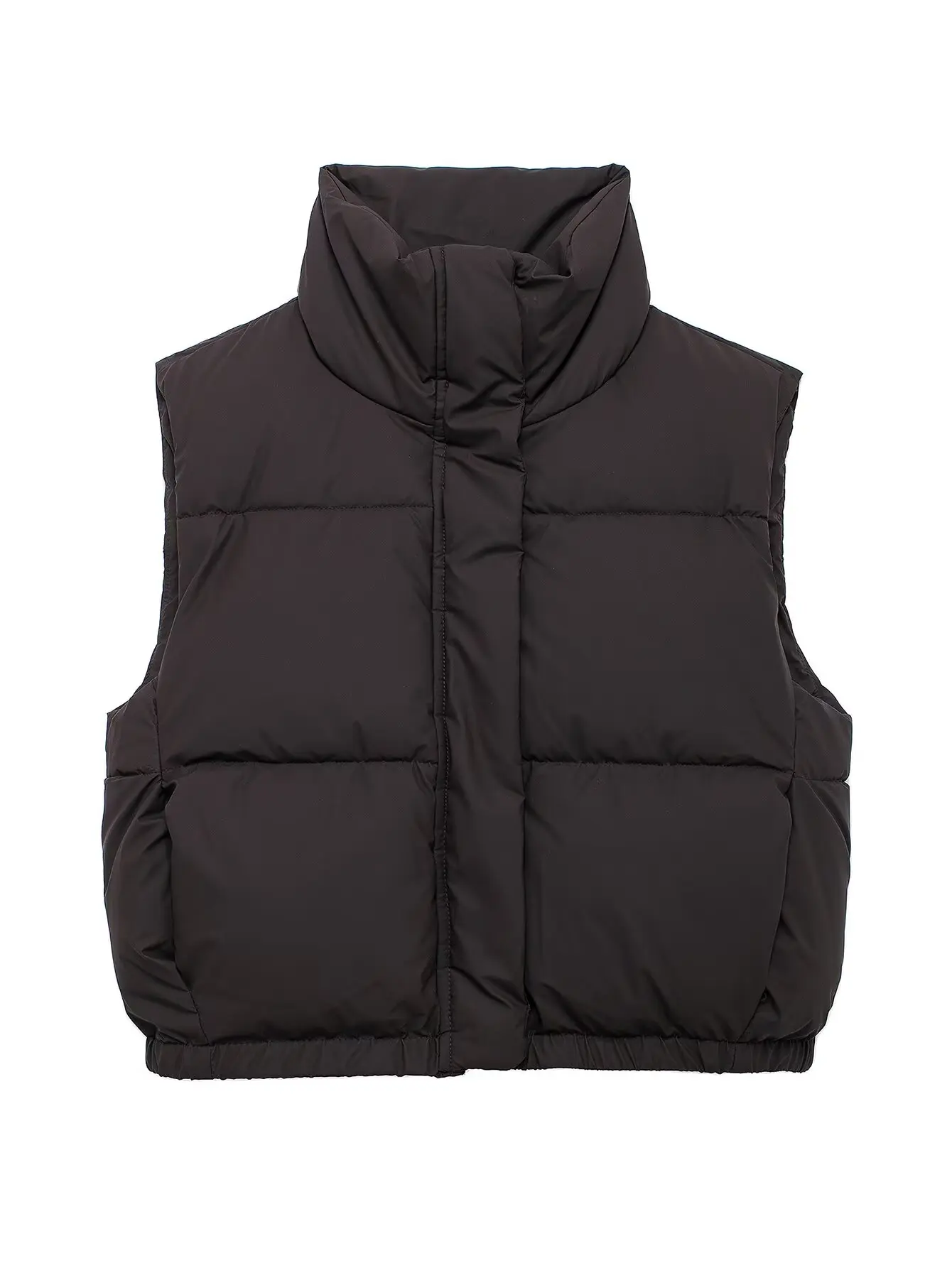 Vest Coat Women's Jackets Black Sleeveless Tops Winter Warm Waistcoat Streetwear Fashion Tops 2024 inszart Solid Woman Outwear