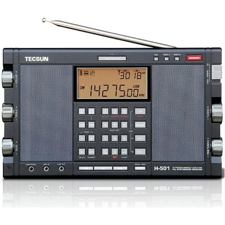 

For Digital Worldband AM/FM Shortwave Longwave Radio with SSB Reception, Dual Speakers, & MP3 Player, Matte Black