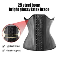 25 os en acier Latex caoutchouc taille formateur Cincher Corset Shapewear minceur ventre corps Shaper modélisation sangle ceinture réductrice 4