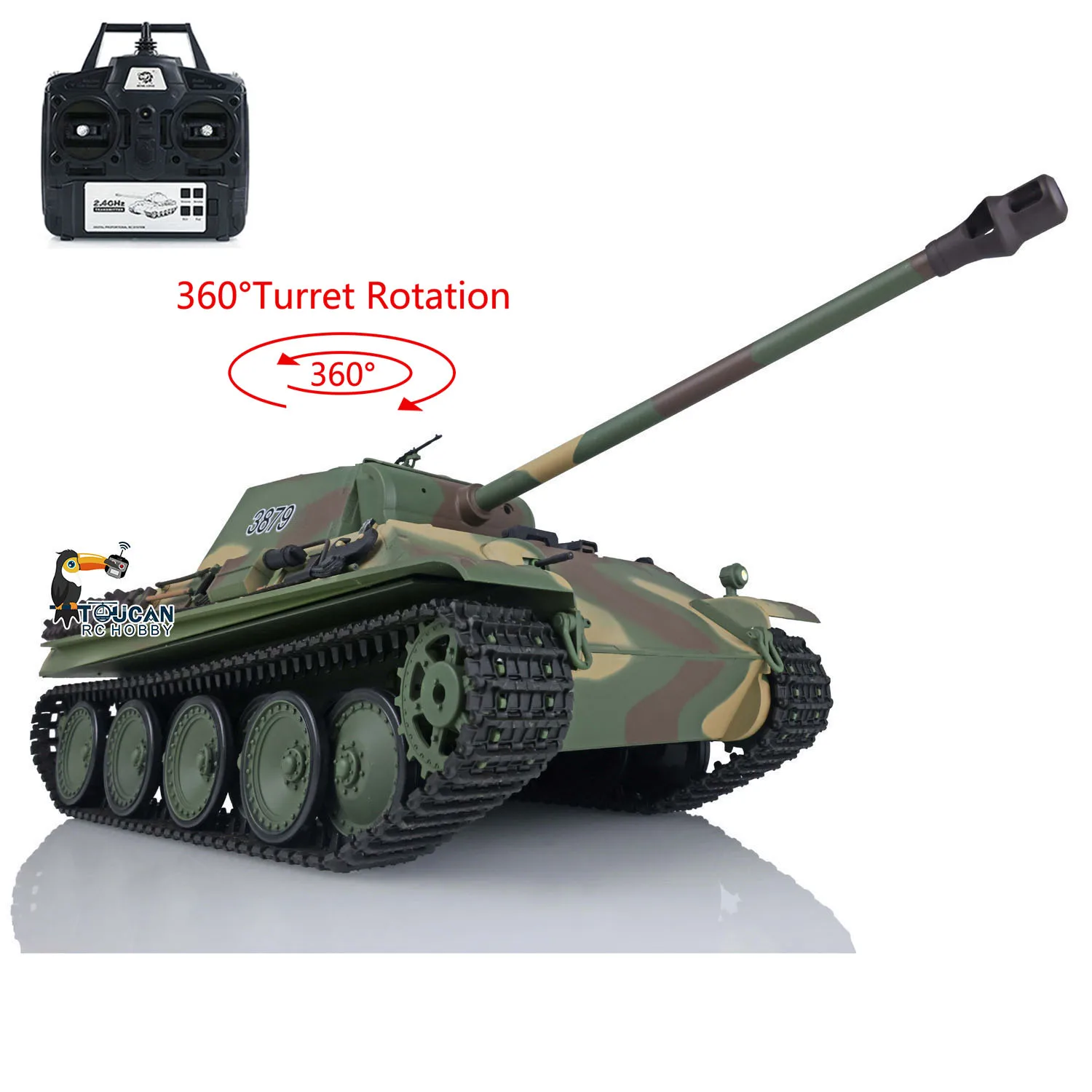 Τηλεκατευθυνόμενος Πύρασσος HengLong 1/16 Panzer IV RTR με καπνό και ήχο