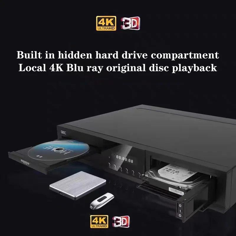 GIEC BDP-G5600 4K Blu Ray HD Hard Disk Player Home Disc 3D HD Channel Dolby Vision DVD Player DTS Decoding