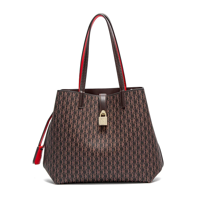 حقيبة يد نسائية من CHCH جديدة بلون سادة وحقيبة يد...