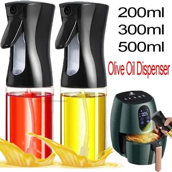 Spray de óleo para cozinhar dispensador de azeite garrafa de plástico pulverizador névoa-reutilizável grau alimentício óleo vinagre spray acessórios de cozinha 1