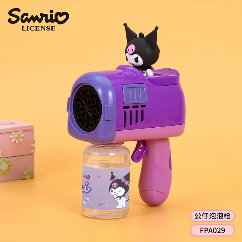 

Sanrios Kids Kuromi Bubble Machine Cartoon Summer Outdoor Children's Electric Toy Cute Handheld Fully Automatic Girl Boy Gift